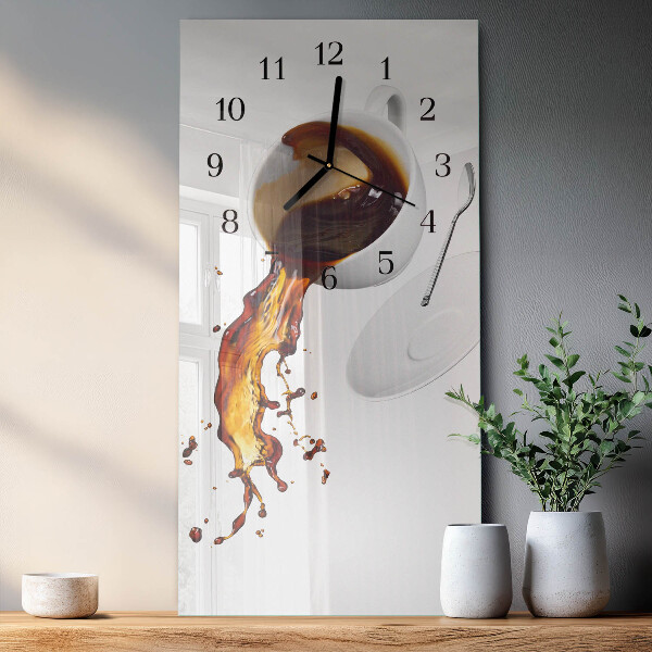 Horloge murale verticale Café