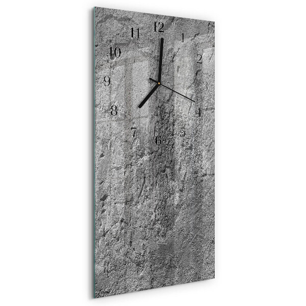 Horloge murale verticale Mur en béton