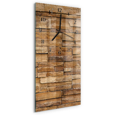 Horloge murale verticale Mâchefer