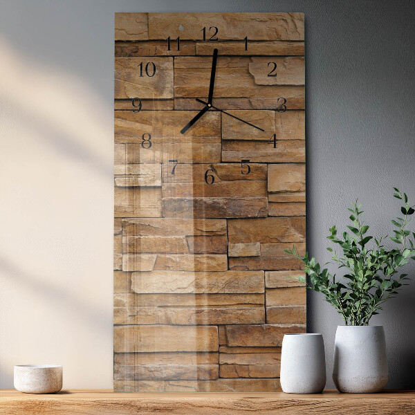 Horloge murale verticale Mâchefer