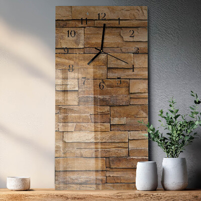 Horloge murale verticale Mâchefer