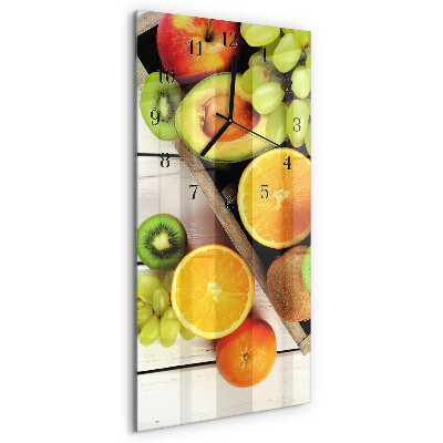 Horloge murale verticale Fruit