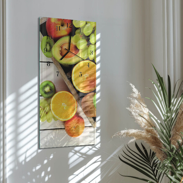 Horloge murale verticale Fruit