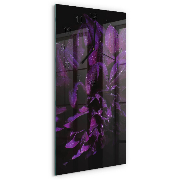 Horloge murale verticale Pivoine