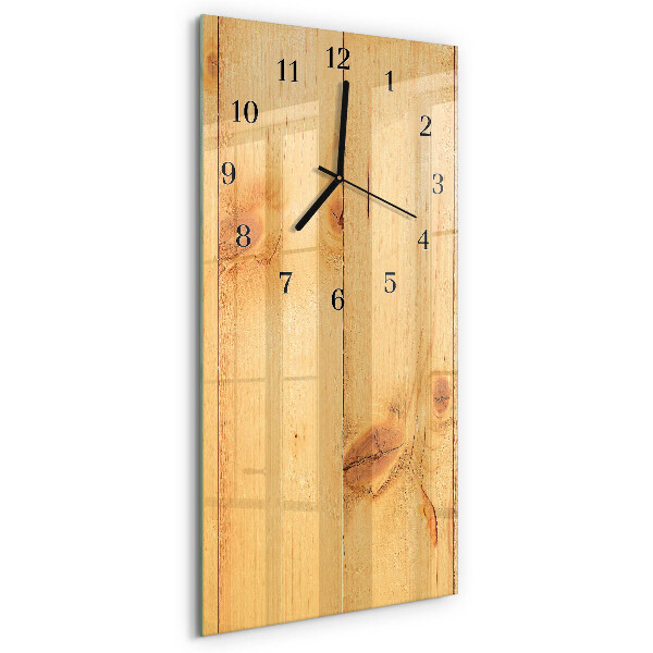 Horloge murale verticale Bois