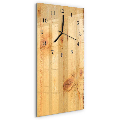 Horloge murale verticale Bois