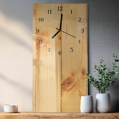 Horloge murale verticale Bois