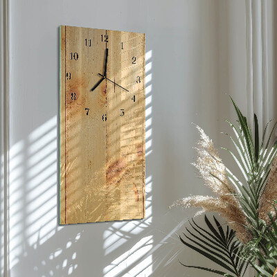 Horloge murale verticale Bois