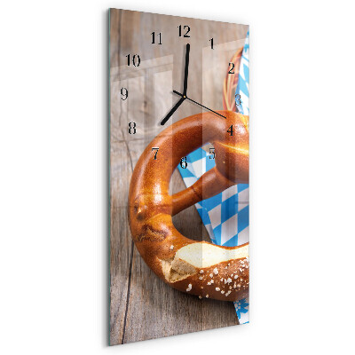 Horloge murale verticale Bretzel