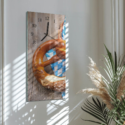Horloge murale verticale Bretzel