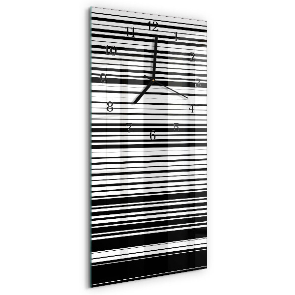 Horloge murale verticale Rayures