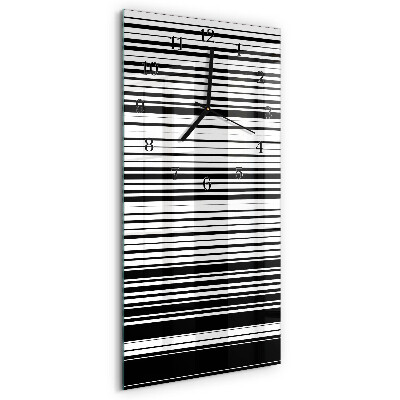 Horloge murale verticale Rayures