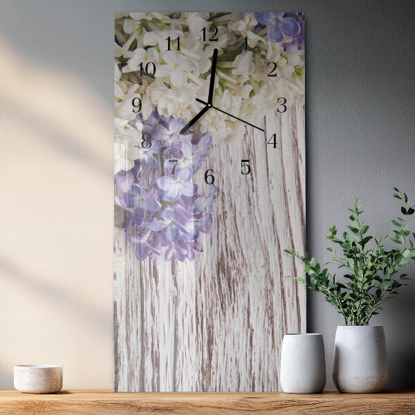 Horloge murale verticale Lilas