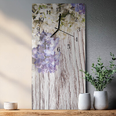 Horloge murale verticale Lilas
