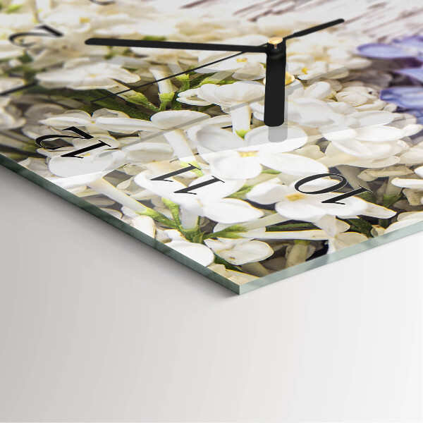 Horloge murale verticale Lilas