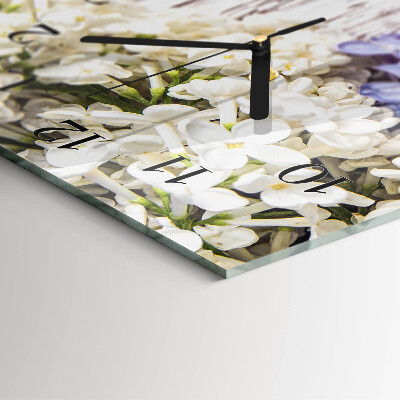 Horloge murale verticale Lilas