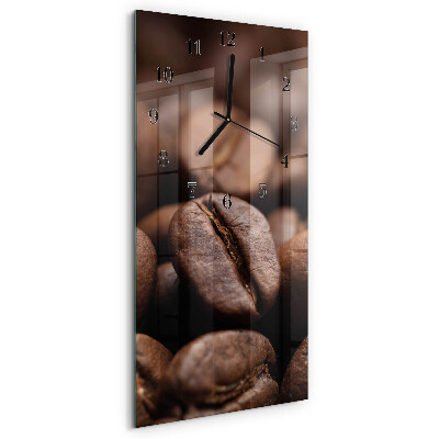Horloge murale verticale Café en grains