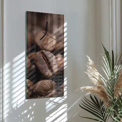 Horloge murale verticale Café en grains