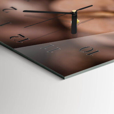Horloge murale verticale Café en grains