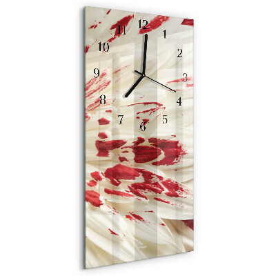 Horloge murale verticale Fleur