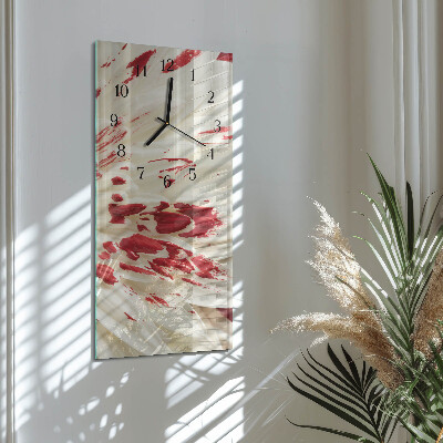 Horloge murale verticale Fleur