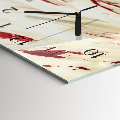 Horloge murale verticale Fleur
