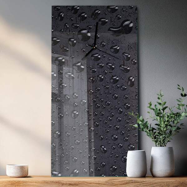 Horloge murale verticale Gouttes