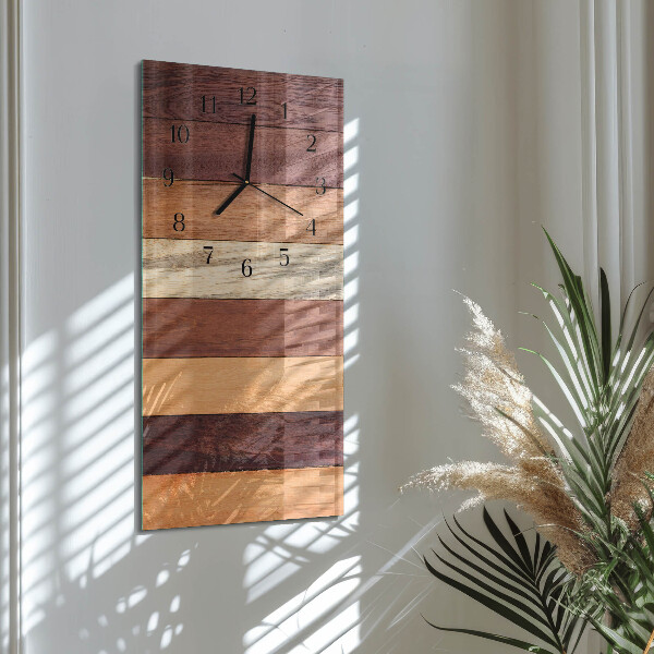 Horloge murale verticale Rayures
