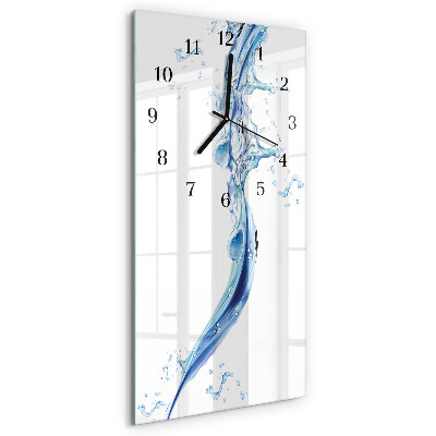Horloge murale verticale Eau