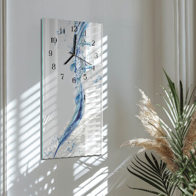 Horloge murale verticale Eau
