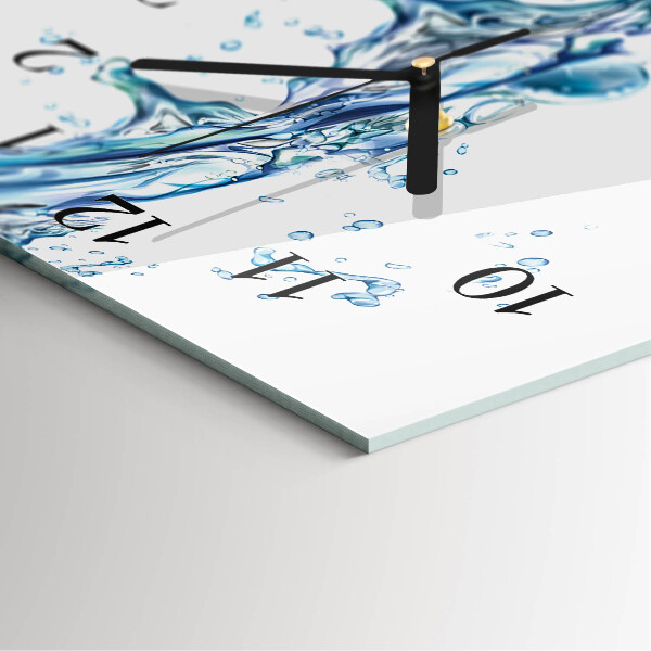 Horloge murale verticale Eau