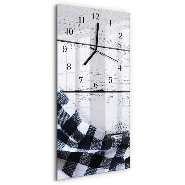 Horloge murale verticale Table en tissu