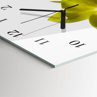 Horloge murale verticale Orchidée