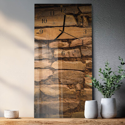 Horloge murale verticale Pierres
