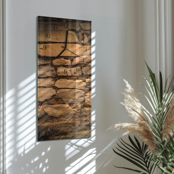 Horloge murale verticale Pierres