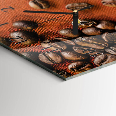Horloge murale verticale Café en grains
