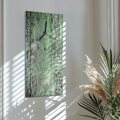Horloge murale verticale Planche en bois