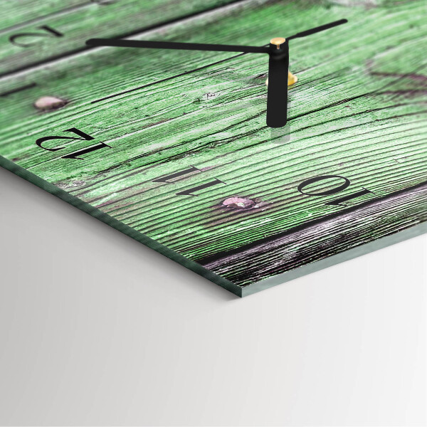 Horloge murale verticale Planche en bois