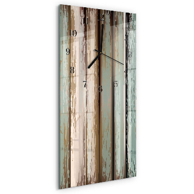 Horloge murale verticale Bois