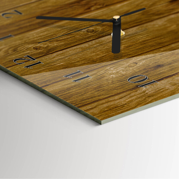 Horloge murale verticale table en bois
