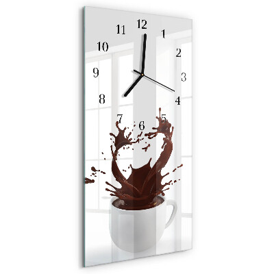 Horloge murale verticale Café