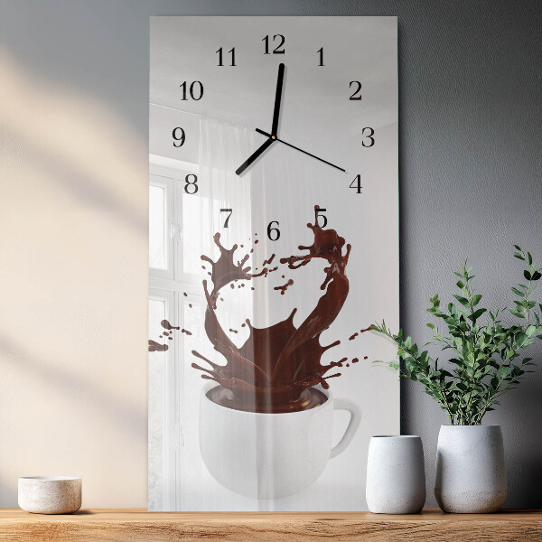 Horloge murale verticale Café