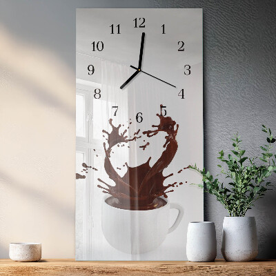 Horloge murale verticale Café