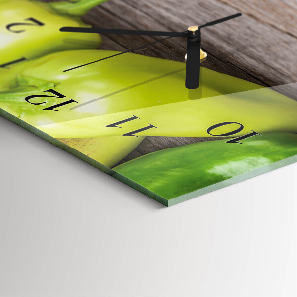 Horloge murale verticale Table de légumes