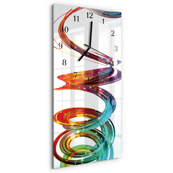 Horloge murale verticale Spirale