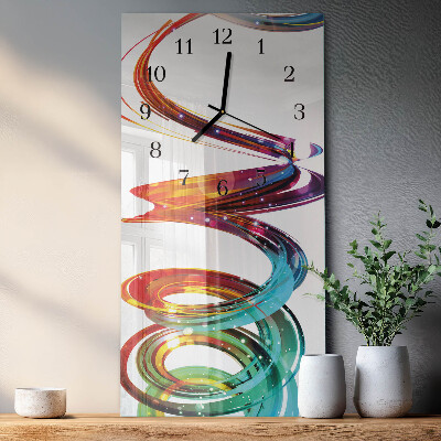 Horloge murale verticale Spirale