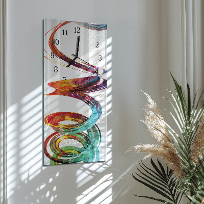 Horloge murale verticale Spirale