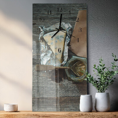 Horloge murale verticale Fromage