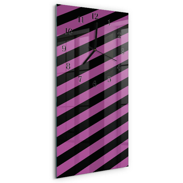 Horloge murale verticale Rayures