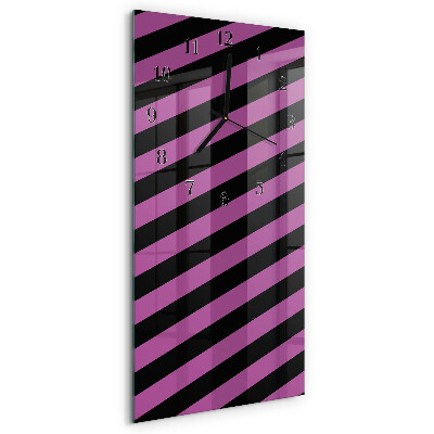 Horloge murale verticale Rayures